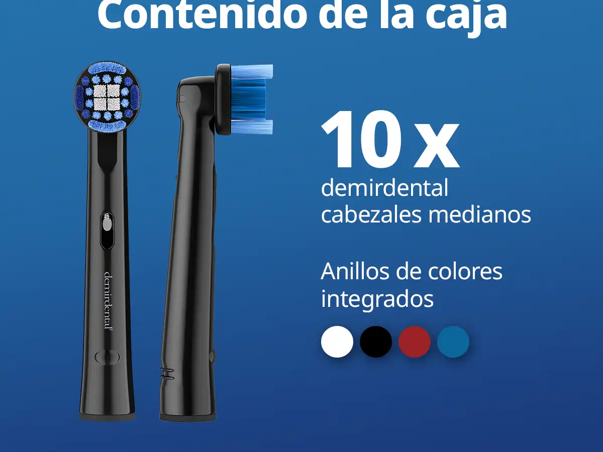 demirdental Medium Aufsütze für Philips Sonicare Ersatzbürsten