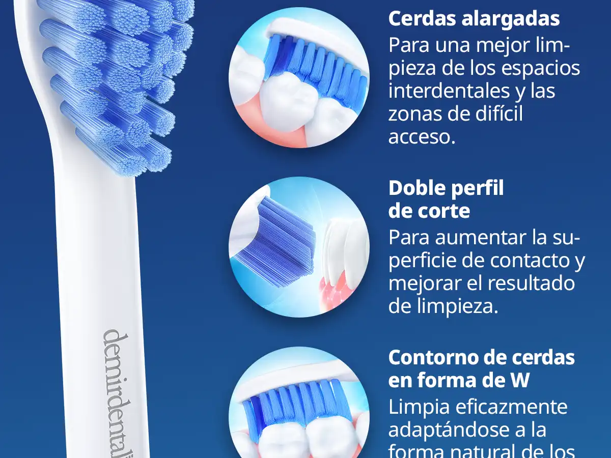 demirdental Medium Aufsütze für Philips Sonicare Ersatzbürsten