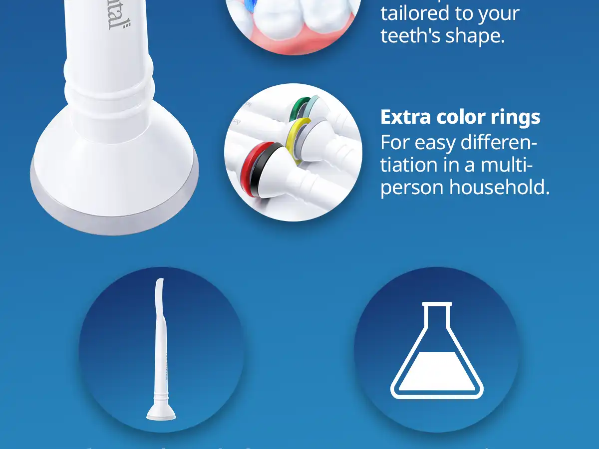 demirdental Medium Aufsütze für Philips Sonicare Ersatzbürsten