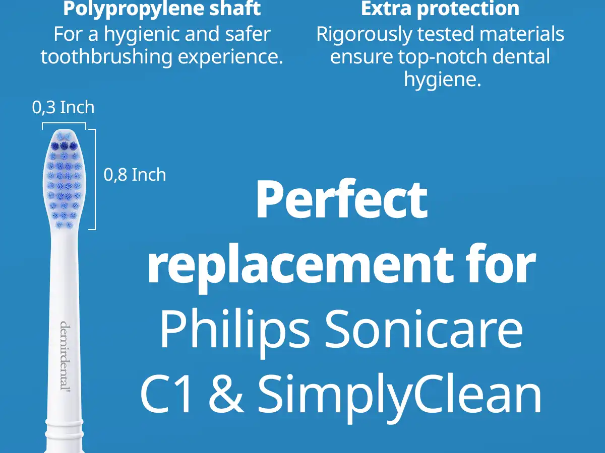 demirdental Medium Aufsütze für Philips Sonicare Ersatzbürsten