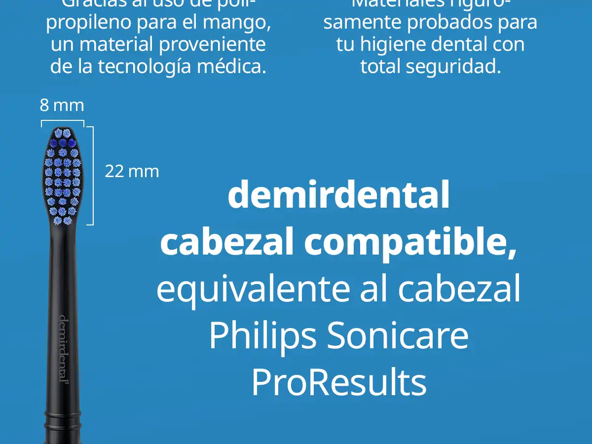 demirdental Medium Aufsütze für Philips Sonicare Ersatzbürsten