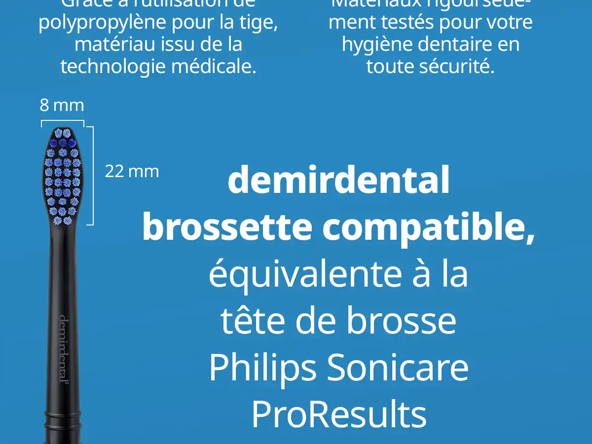 demirdental Medium Aufsütze für Philips Sonicare Ersatzbürsten