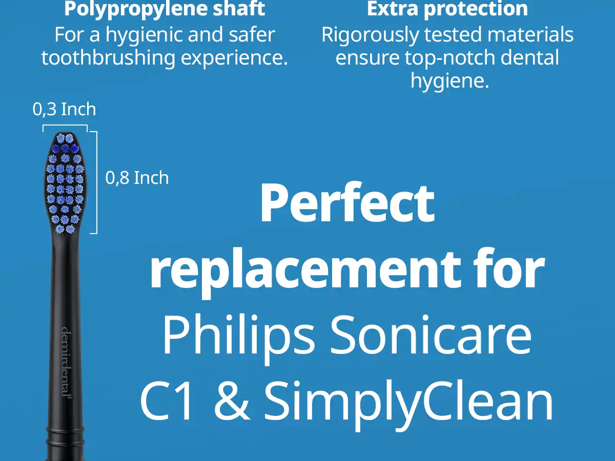 demirdental Medium Aufsütze für Philips Sonicare Ersatzbürsten