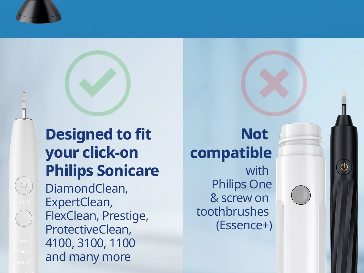 demirdental Medium Aufsütze für Philips Sonicare Ersatzbürsten