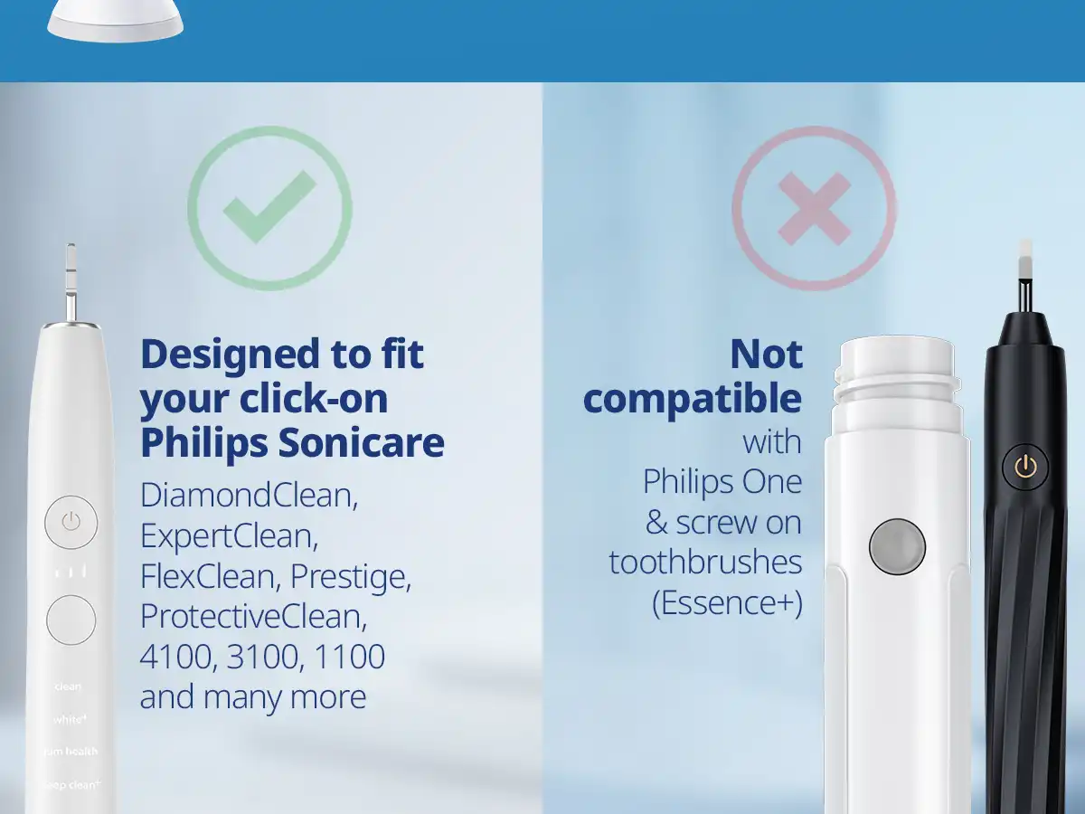 demirdental Medium AufsÃ&currentze fÃ¼r Philips Sonicare ErsatzbÃ¼rsten
