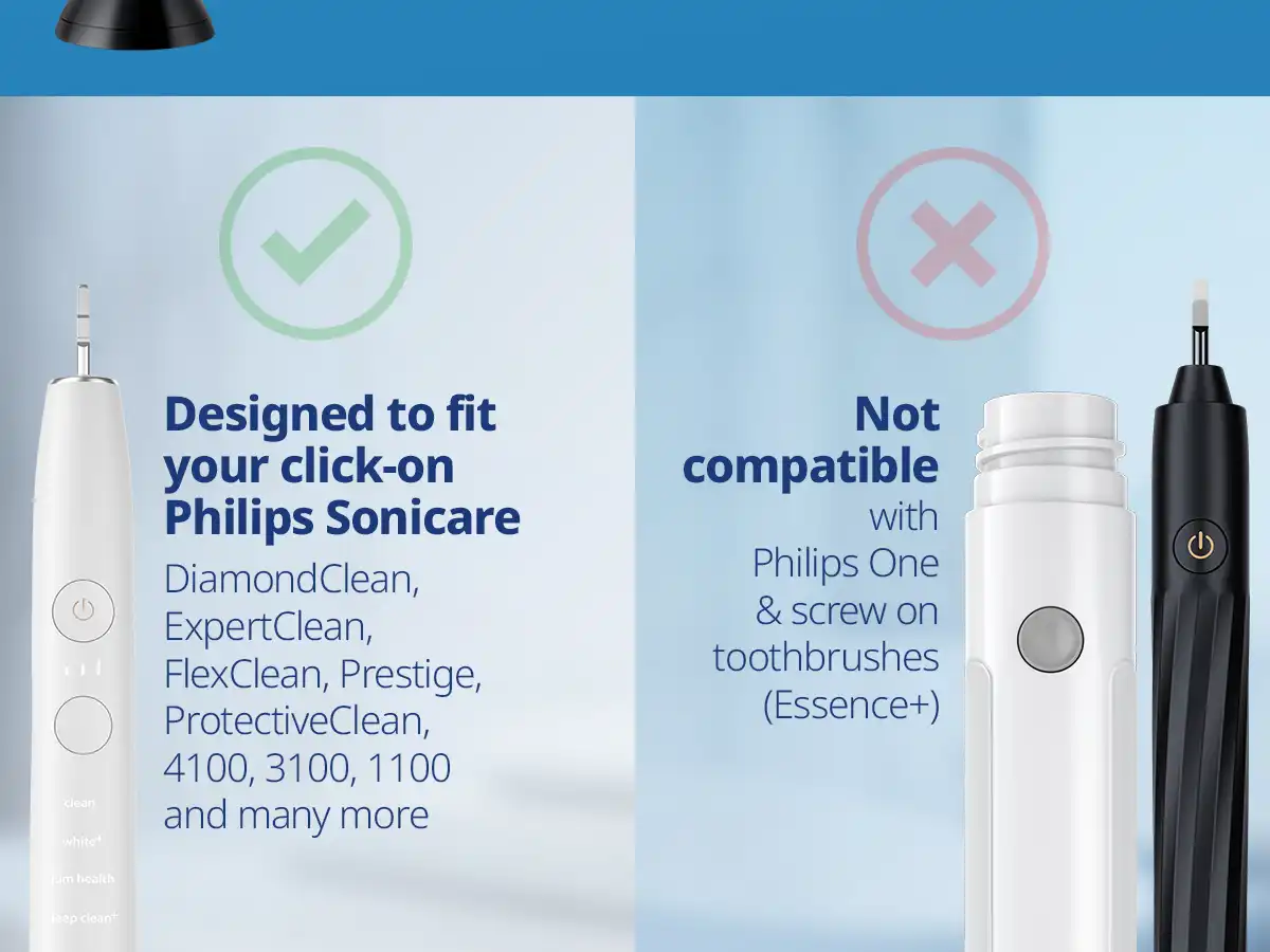 demirdental Medium Aufsütze für Philips Sonicare Ersatzbürsten