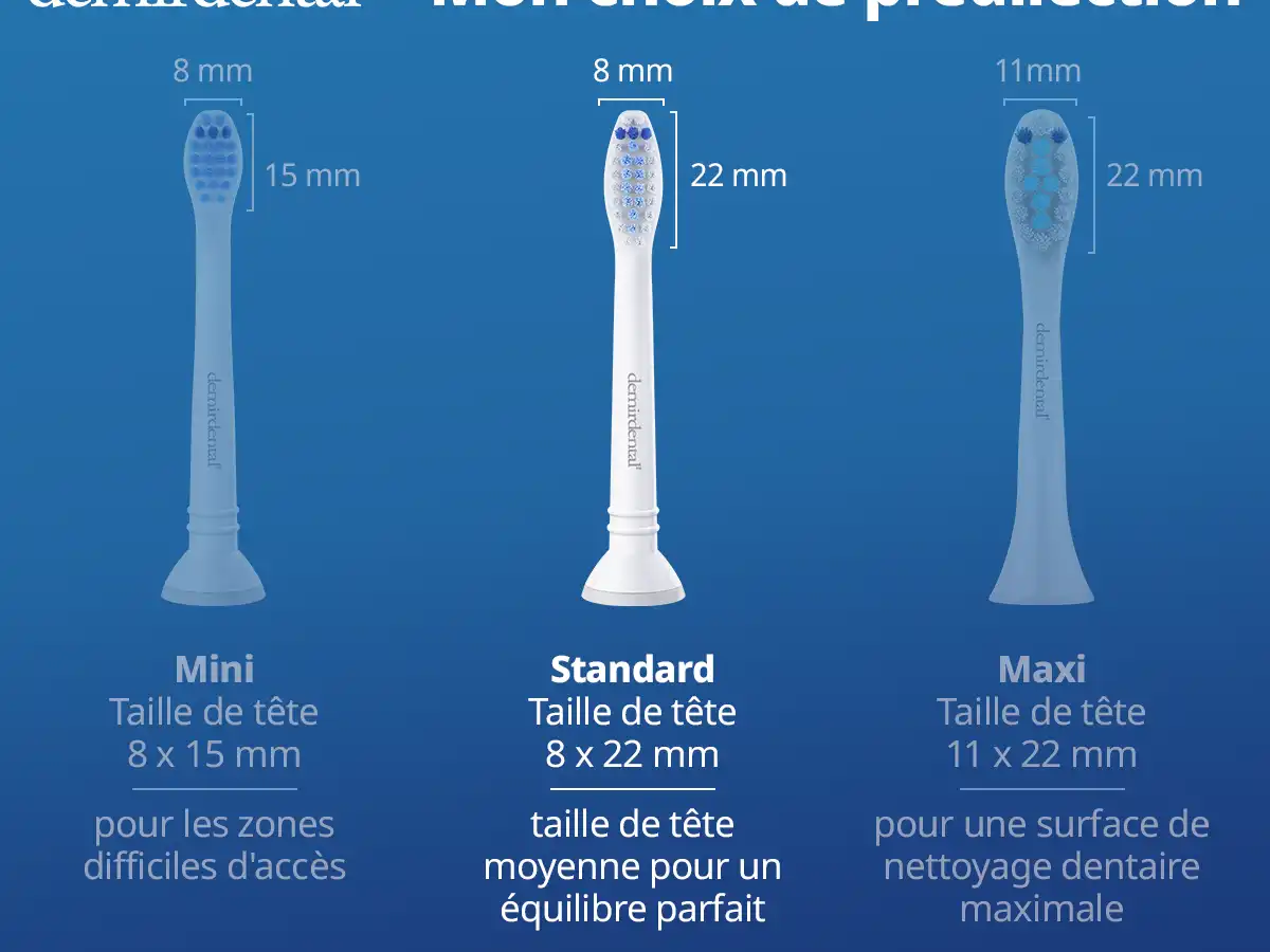 demirdental Medium Aufsütze für Philips Sonicare Ersatzbürsten