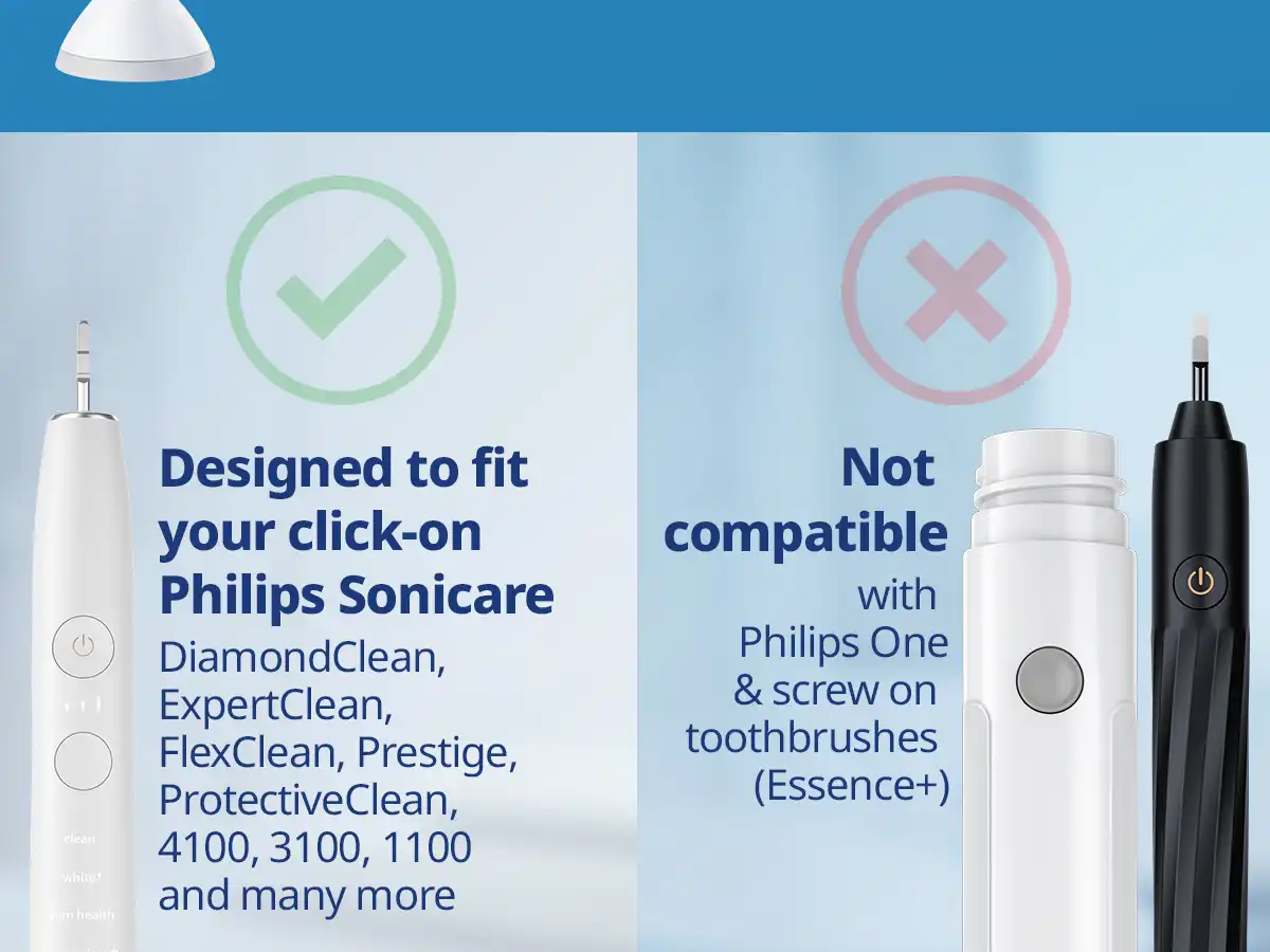 demirdental Medium Aufsütze für Philips Sonicare Ersatzbürsten