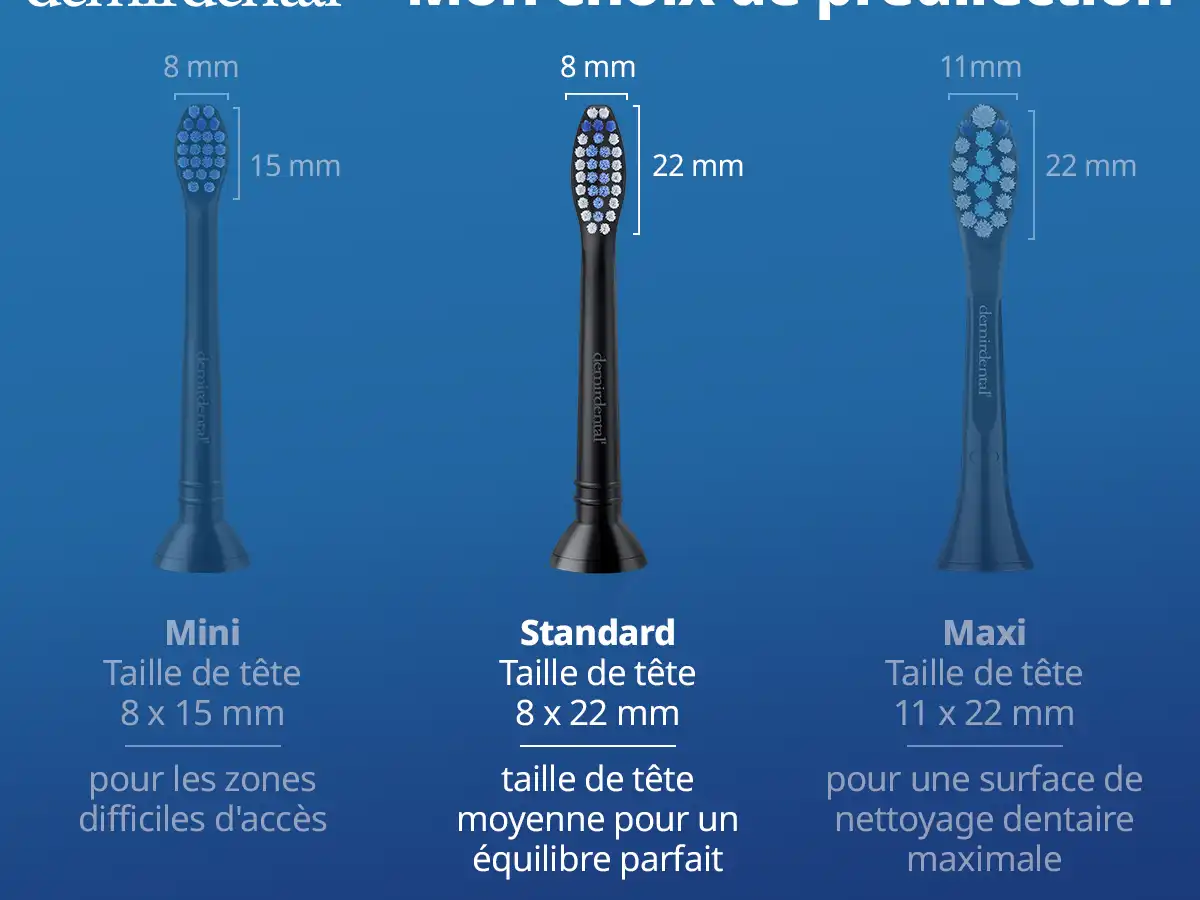 demirdental Medium Aufsütze für Philips Sonicare Ersatzbürsten