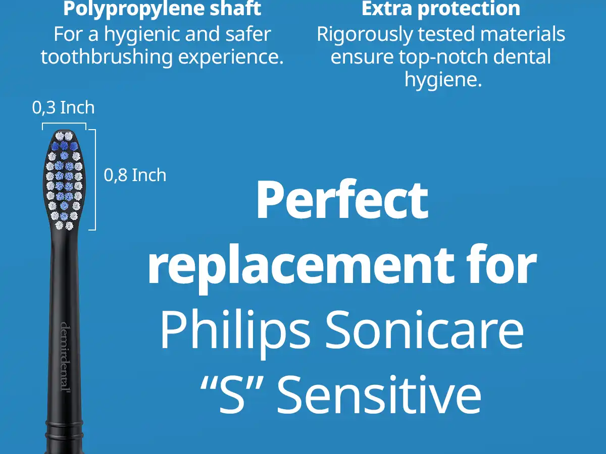 demirdental Medium Aufsütze für Philips Sonicare Ersatzbürsten