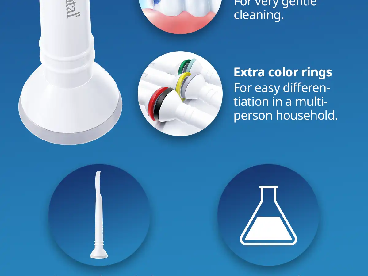 demirdental Medium Aufsütze für Philips Sonicare Ersatzbürsten