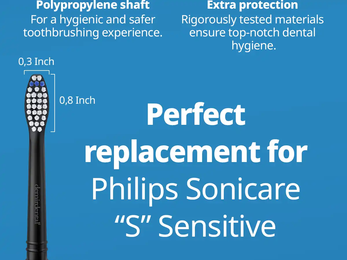demirdental Medium Aufsütze für Philips Sonicare Ersatzbürsten