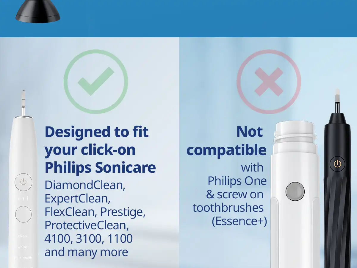 demirdental Medium Aufsütze für Philips Sonicare Ersatzbürsten