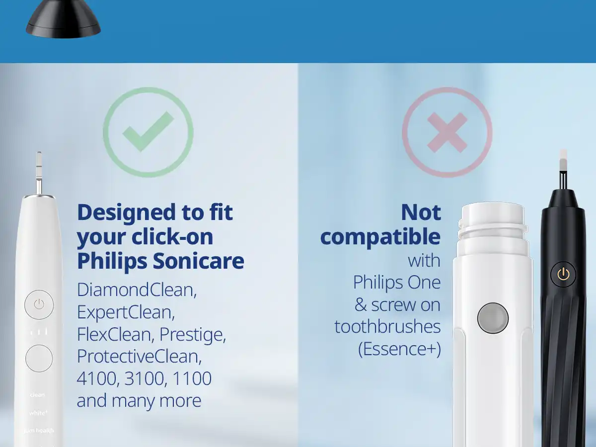 demirdental Medium Aufsütze für Philips Sonicare Ersatzbürsten