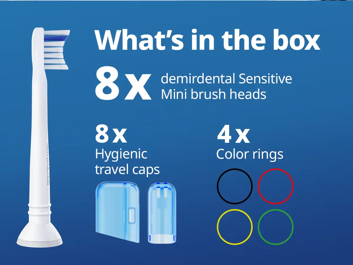 demirdental Medium Aufsütze für Philips Sonicare Ersatzbürsten